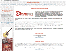 Tablet Screenshot of guitar-classroom.com
